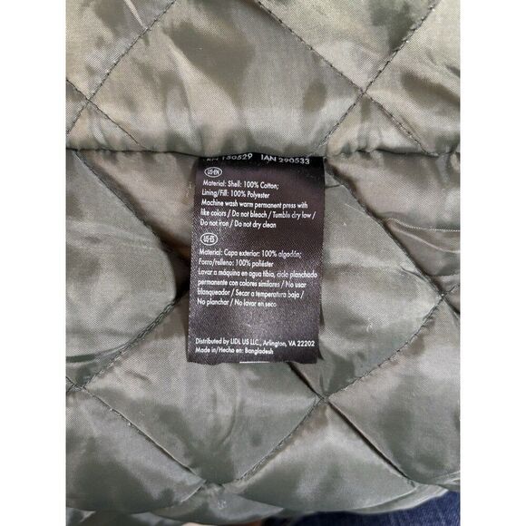 LIVERGY Urban Denim Winter Coat Men's Parka Size 42 Army Green Jacket - Picture 6 of 11